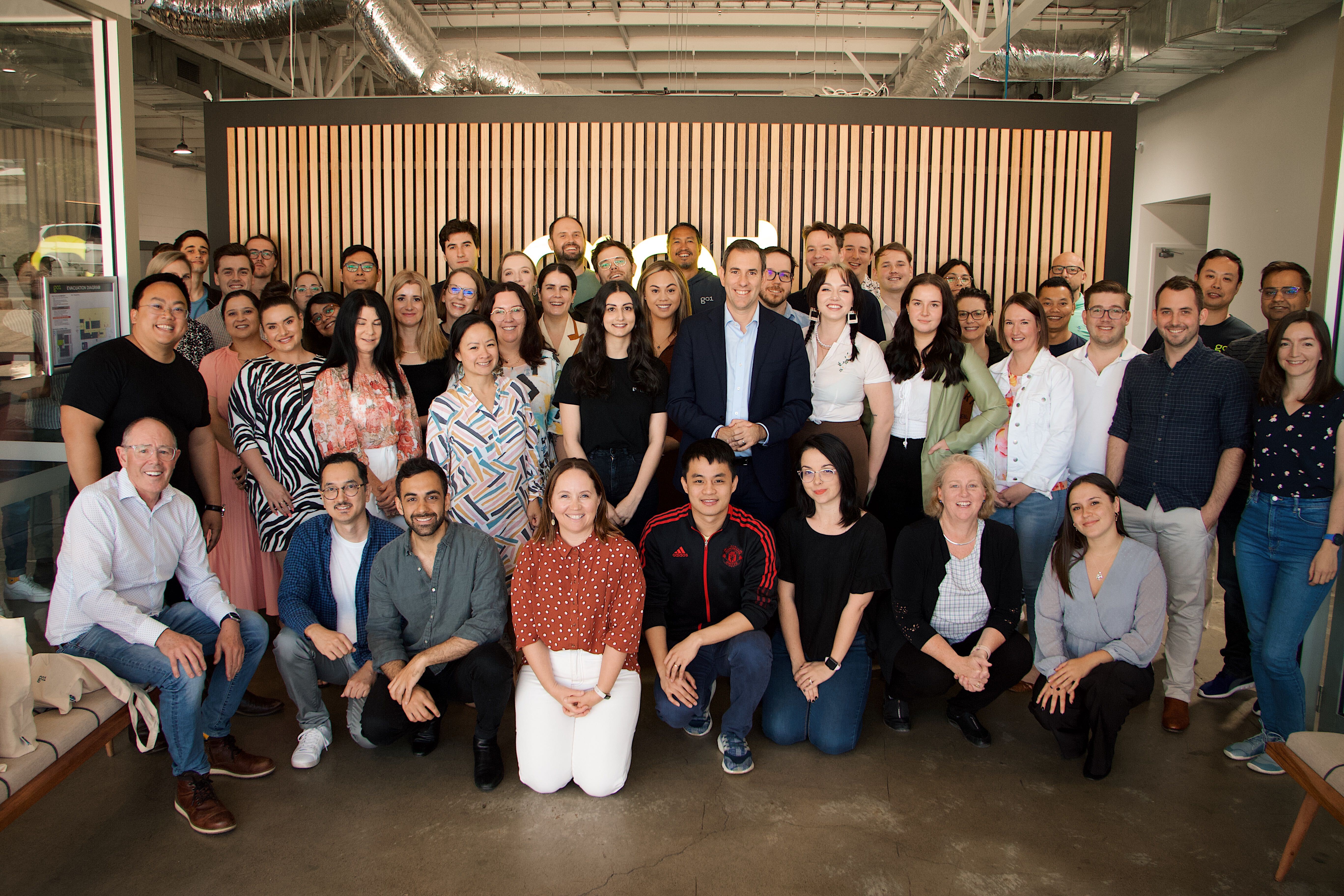 Jim Chalmers, MP and Go1's Brisbane staff